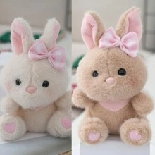 1 Pieza Llavero de Muñeca de Conejo Estilo Kawaii, Llavero de Conejo de Moda, Llavero de Animales Simulados Divertidos, Decoración para Mochila, Regalo