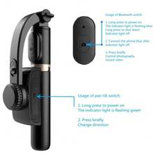 FANGTUOSI Q08 Mobile Video Stabilizer Bluetooth Selfie Stick Tripod Gimbal Stabilizer For Smartphone Live Anti Shake Vertical Shooting Bracket The Product Uses A Video Link.
