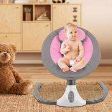 Miumaeov Rocking Chair With Sunshade, Reclining Cradle Bed, Multi-Functional Recliner, Removable Seat Cover - 粉色 - 查看 7