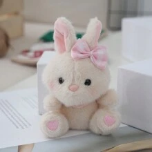1 Pieza Llavero de Muñeca de Conejo Estilo Kawaii, Llavero de Conejo de Moda, Llavero de Animales Simulados Divertidos, Decoración para Mochila, Regalo
