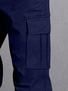 1 Stück Jungen & Jugendliche minimalistische Outdoor Sport Cargohose mit Mehrfachtaschen, Frühling & Herbst