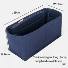 Organizador de bolsos tipo "bolsa dentro de bolsa", organizador de insertos para bolsos de marca . Regalo de Navidad, Acción de Gracias, invierno, vintage, para mujeres - Azul Marino - Ver 10