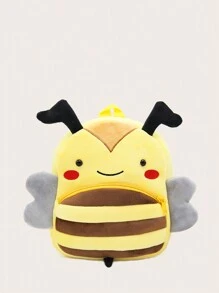 1 szt. Uroczy pluszowy plecak z pszczołą dla dzieci, odpowiedni dla chłopców i dziewcząt w wieku 2-4 lat, do codziennego użytku