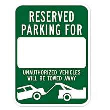 1 pieza Señal de no estacionamiento personalizada, Señales de estacionamiento reservado personalizadas para negocios, 12x8 pulgadas, de aluminio metálico resistente a la oxidación, para uso en exteriores - Multicolor - Ver 9