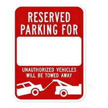 1 pieza Señal de no estacionamiento personalizada, Señales de estacionamiento reservado personalizadas para negocios, 12x8 pulgadas, de aluminio metálico resistente a la oxidación, para uso en exteriores - Multicolor - Ver 7