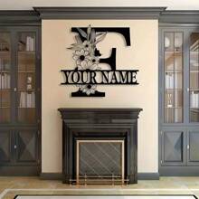 Biển tên kim loại tùy chỉnh - Nghệ thuật treo tường nhà và trang trí cửa trước theo yêu cầu, Quà tặng tân gia độc đáo - đen - Xem 14