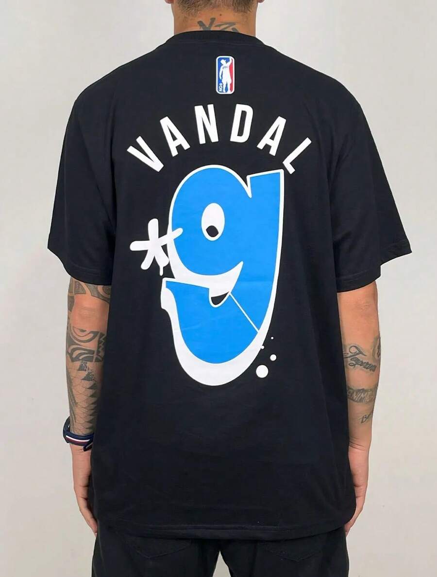Chronic Dirty Vandal 9 T-Shirt Shirt Blouse Unisex Men Women 100% Cotton Top Premium Streetwear New Release Fast Shipping Various Colors!! Plus Size - màu đen - Xem 1