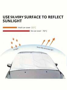 1 tấm che tuyết kính chắn gió mùa đông, tấm che nắng kính chắn gió phía trước xe hơi có thể gấp gọn di động, tấm chắn tuyết, 150*70CM - Nhiều màu - Xem 11