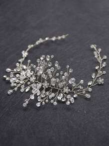 欧美跨境新款新娘结婚头饰 水晶手工发梳 长发饰品 头饰 工厂批发