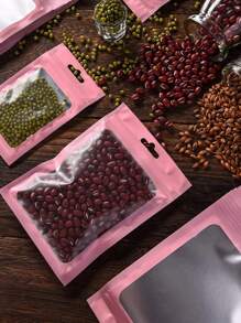 50 chiếc túi giấy bạc có thể đóng lại, túi đóng gói tự niêm phong, túi Mylar chống thấm nước và mùi, dùng cho túi đựng thực phẩm, đồ ăn nhẹ kẹo, son môi, hạt, bao bì bán lẻ và trưng bày đồ trang sức, đồ thủ công, nghệ thuật làm móng và lông mi giả, túi quà tặng tiệc, giáng sinh - Nhiều màu - Xem 8