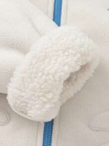 Balabala Boys' & Girls' Fleece Hooded Jacket Cute Fall/Winter 2024 Outerwear