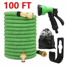 Expandable Garden Hose 50ft,75FT,100FT Expanding Hose Pipe With 1/2",3/4" Fittings,Lightweight Flexible Garden Hose With 7 Function Spray Nozzle - Green - View 1