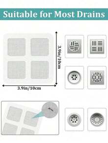 10 miếng lọc tóc cho bồn tắm và vòi hoa sen - Dễ sử dụng, miếng dán lọc cống, nắp cống dùng một lần, thích hợp cho vòi hoa sen, bồn rửa và phòng giặt ủi, dễ dán, nắp cống bắt tóc, bộ lọc cống dùng một lần, nút chặn cống phòng tắm, nắp cống, bộ lọc bồn rửa nhà bếp, bộ lọc tóc dùng một lần cho vòi hoa sen, miếng dán lọc cống, nút chặn tóc bồn tắm trong phòng tắm, phụ kiện phòng tắm - Nhiều màu - Xem 8
