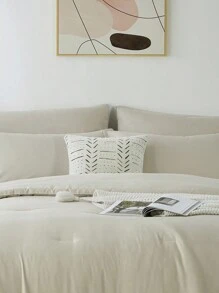 2/3-PCS Bed Comforter Sets Queen, Super Soft, Breathable, Fluffy Summer Bedding Set For All Seasons - Includes 1 Comforter And 1-2 Pillows, 100% Microfiber Super Soft Comforter Sets,Room Decor, Bedroom Decor, Christmas Gift.