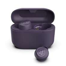 JLab Go Pop+ True Wireless Bluetooth Earbuds + USB Charging Case, Dual Connect, IPX4 Sweat Resistance, Bluetooth 5.1 Connection, 3 EQ Sound Settings Signature, Balanced, Bass Boost - Violet+ - View 1