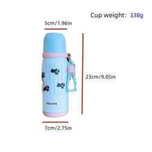 Bình chân không hình viên đạn bằng thép không gỉ 316, cốc có tay cầm thời trang, thích hợp cho việc uống nước đôi ngoài trời - Nhiều màu - Xem 4