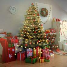 [Giao hàng nhanh] Đèn cây thông Noel 400 bóng LED có điều khiển từ xa - 1 bộ, Bộ đèn trang trí trong nhà và ngoài trời 200/280/300 dùng nguồn USB, 8 chế độ, Dây đèn trang trí Giáng sinh trong nhà, Trang trí cây thông Noel, Trang trí Giáng sinh cho không khí ngày lễ, Quà tặng gia đình - Nhiều màu - Xem 8