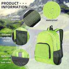 1 件装可折叠便携式涤纶背包轻便大容量防水运动训练背包 - 彩色 - 查看 6