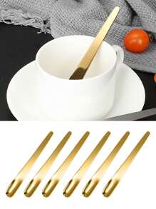 2/4/6/8/10/12 ملاعق قهوة، ملعقة مسطحة من الفولاذ المقاوم للصدأ للحلوى، ملعقة قهوة صغيرة، ملعقة تحريك القهوة، ملعقة بار، أدوات مائدة للمطبخ، للمنزل والمطعم ومقهى الحفلات، أدوات مائدة للمدرسة