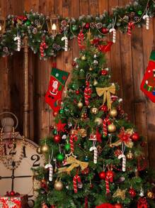 2 Stücke Weihnachts-Lutscher Ornamente Zuckerstangen zum Aufhängen, Filz Zuckerstangen Ornamente, Süßigkeiten Weihnachtsbaum Dekorationen Weihnachtsbaumschmuck