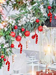 2 Stücke Weihnachts-Lutscher Ornamente Zuckerstangen zum Aufhängen, Filz Zuckerstangen Ornamente, Süßigkeiten Weihnachtsbaum Dekorationen Weihnachtsbaumschmuck