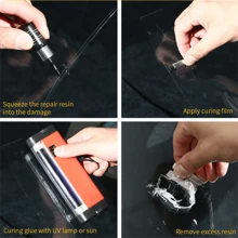 Car Windshield Cracked Repair Tool DIY Car Window Phone Screen Repair Kit Glass Curing Glue Auto Glass Scratch Crack Restore