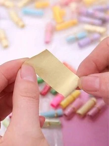50 个迷你留言胶囊瓶，适合母亲节、520、感恩节、生日、毕业典礼 - 可爱透明药丸形塑料许愿瓶，适合贺卡 - 查看 6