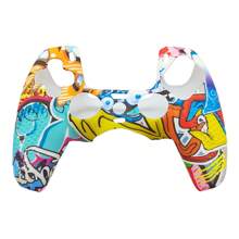 1pc PlayStation 5 Controller Silicone Protective Case, Water Transfer Printing Design, Anti-Slip Anti-Scratch Anti-Sweat, Enhanced Grip, Open Bottom Design For Direct Charging