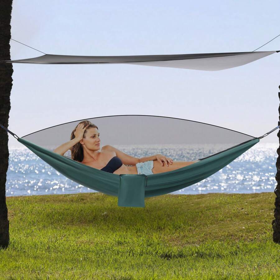 Camping Hammock, Hammocks With Mosquito Net Tent And Rain Fly Tarp