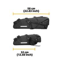 Fahrradhecktasche 16l große Kapazität wasserdichte Rücksitz Fahrradtasche Satteltasche für Straßenrad Fahrausrüstung Außenrad Fahrradausrüstung