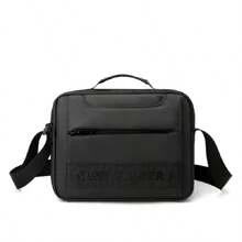 Unisex Large Casual Messenger Shoulder Business Vertical Bag - màu đen - Xem 1
