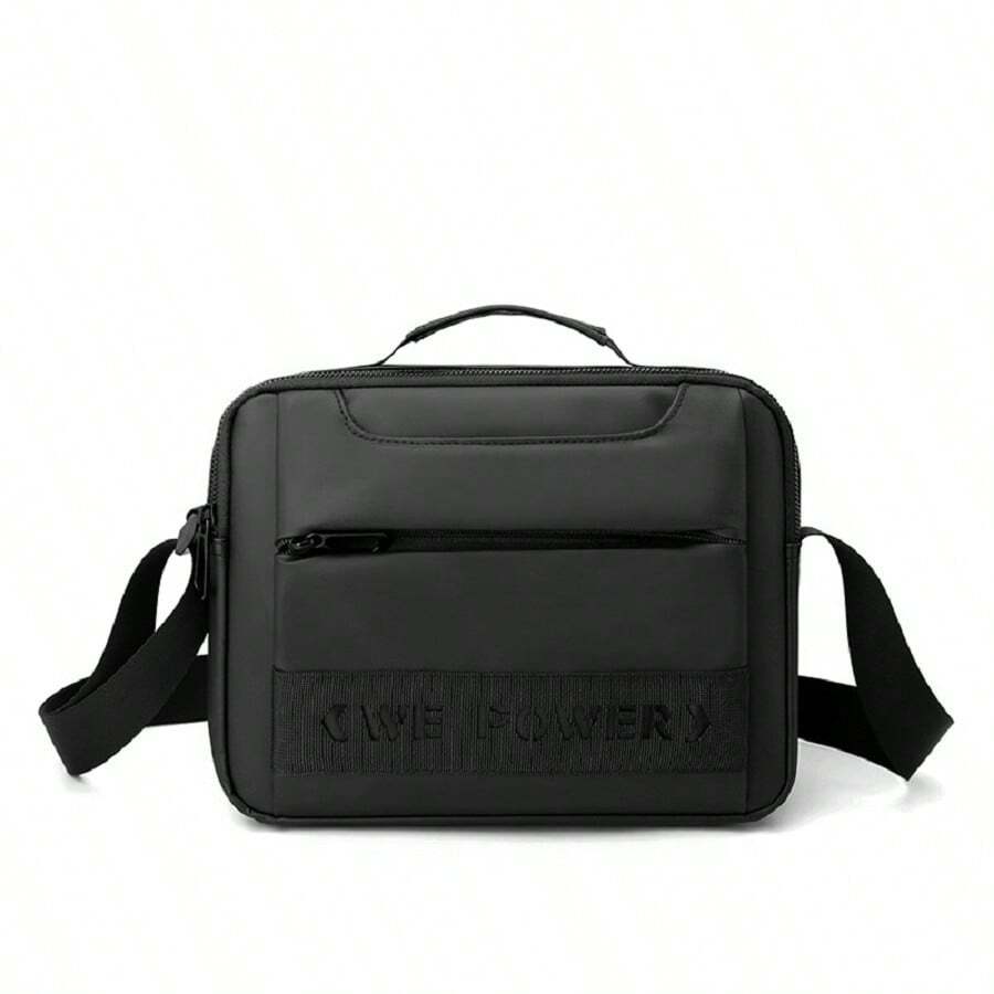 Unisex Large Casual Messenger Shoulder Business Vertical Bag - màu đen - Xem 1