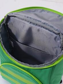 1 件装幼儿/儿童男孩恐龙牛津布拉链开合户外卡通背包，四季书包 - 恐龍 - 查看 4