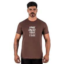 Motivational Writing Printed T-Shirt Fashion Men's Shirt Cotton Round Neck New Arrival - Rỉ Nâu - Xem 1