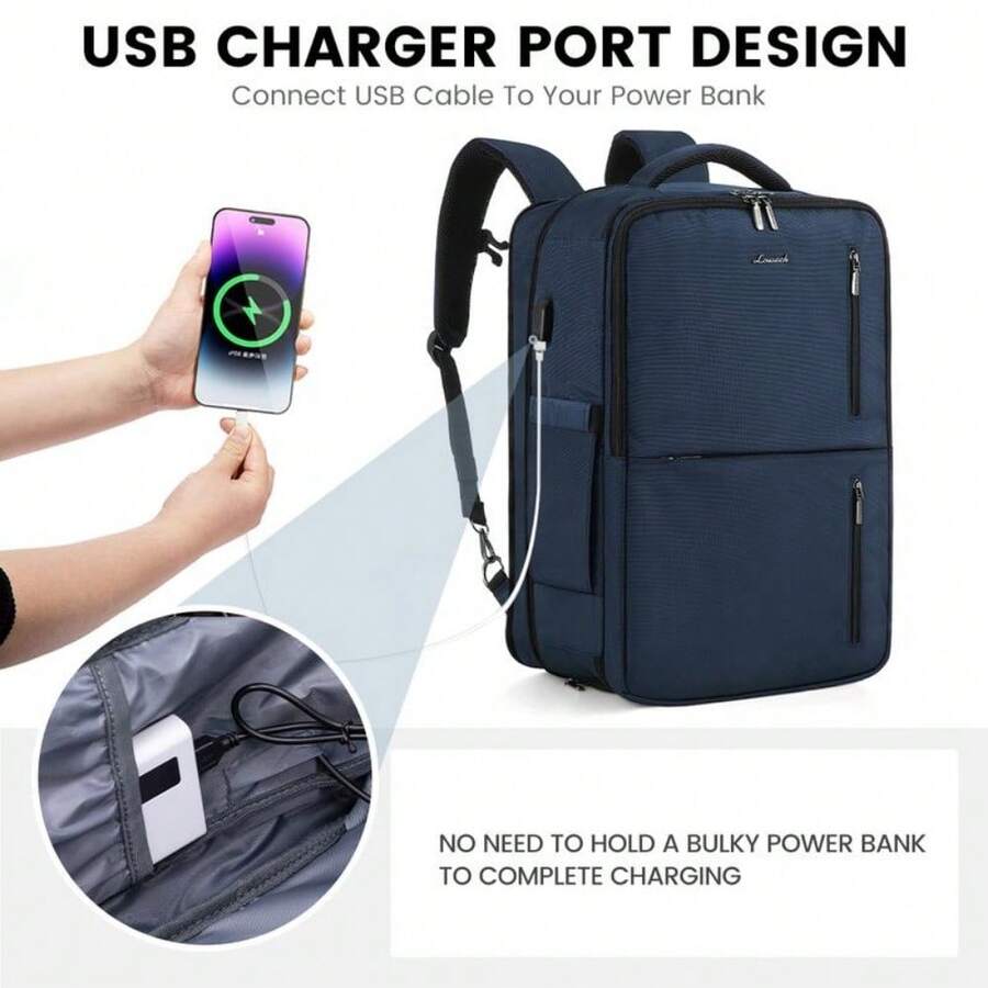 Fall TSAApproved Expandable CarryOn Travel Backpack With 3 Packing