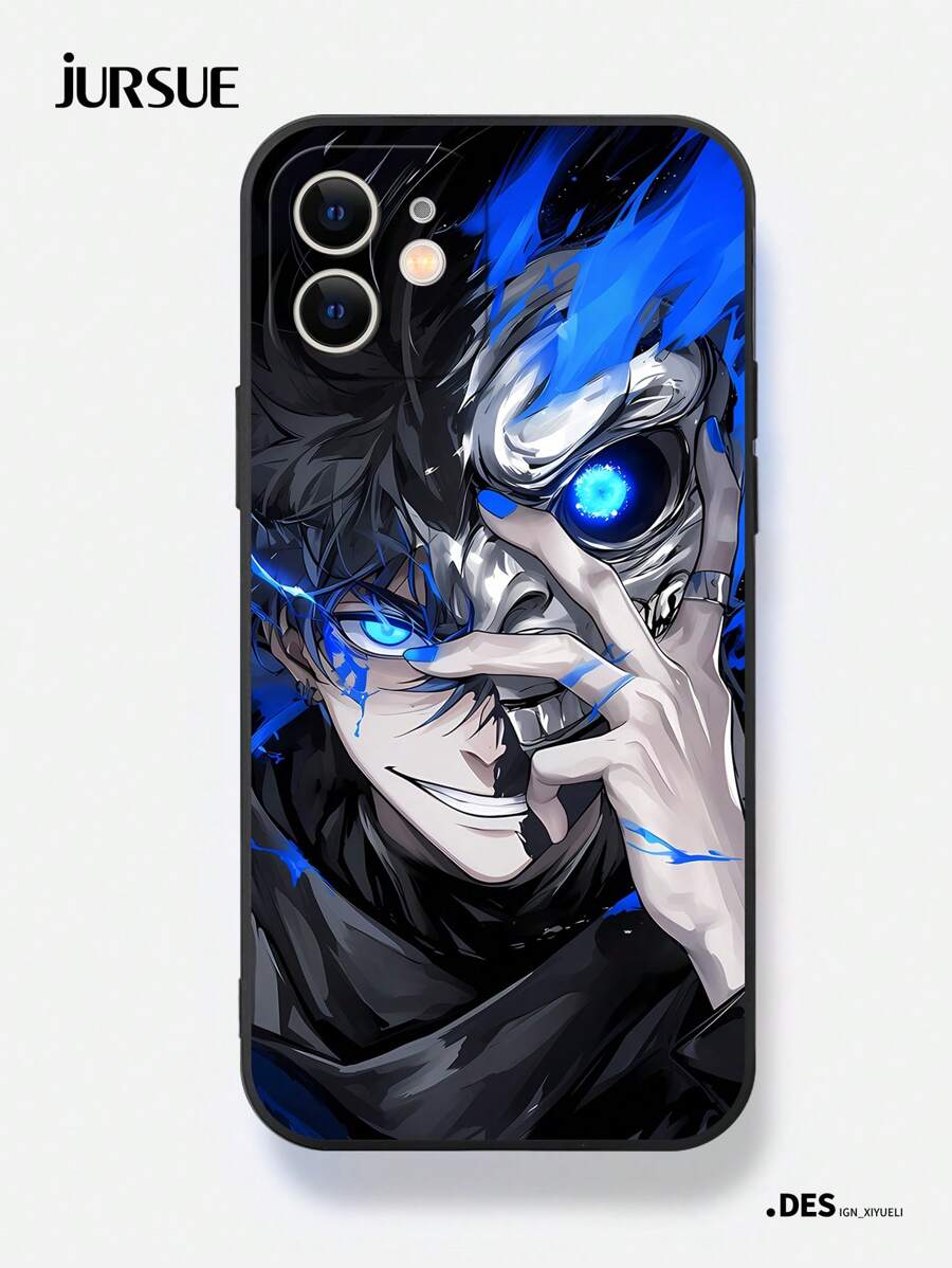 JURSUE Ốp điện thoại mềm chống sốc họa tiết hoạt hình thẩm mỹ Apple thời trang, tương thích với iPhone 16 15 14 13 12 11 Pro Max SE 2020 X XR XS 8 7 Plus G10416Q - màu đen - Xem 1