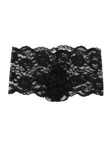 One-Piece Men Sexy Lace Sexy Underwear Nightclub Stage Ds Performance Dress Perspective Briefs