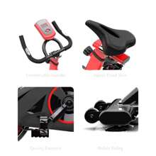 Bicicleta Ergométrica Bike Spinning Fitness Monitor De Velocidade E Calorias Até 120kg Fitness