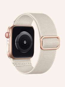 Elástico Solo Loop compatível com Apple Watch Band 38mm 40mm 41mm 42mm 44mm 45mm 46mm 49mm Mulheres Homens, Nylon Macio Elástico Trançado Pulseira de Substituição Pulseira Compatível com Apple Watch Series Ultra 10 9 8 7 6 5 4 3 2 1 SE