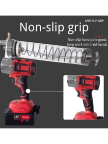 Grease Gun Battery Powered, Electric Grease Gun Kit, Explosion-Proof Hose, Variable Speed Trigger, Lithium Wireless Grease Gun, Suitable For All Kinds Of Large, Medium And Small Automobiles And Machinery, Convenient And Fast - Multicolor - View 6