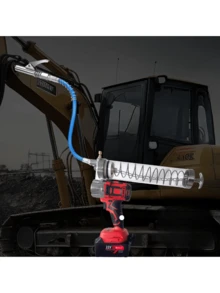 Grease Gun Battery Powered, Electric Grease Gun Kit, Explosion-Proof Hose, Variable Speed Trigger, Lithium Wireless Grease Gun, Suitable For All Kinds Of Large, Medium And Small Automobiles And Machinery, Convenient And Fast - Multicolor - View 7