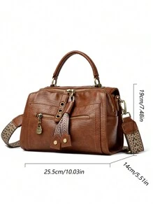 KAIDIFEINIROO 正品柔软 PU 皮革女式手提包复古单肩托特包奢华设计师女士大容量钱包包手提包