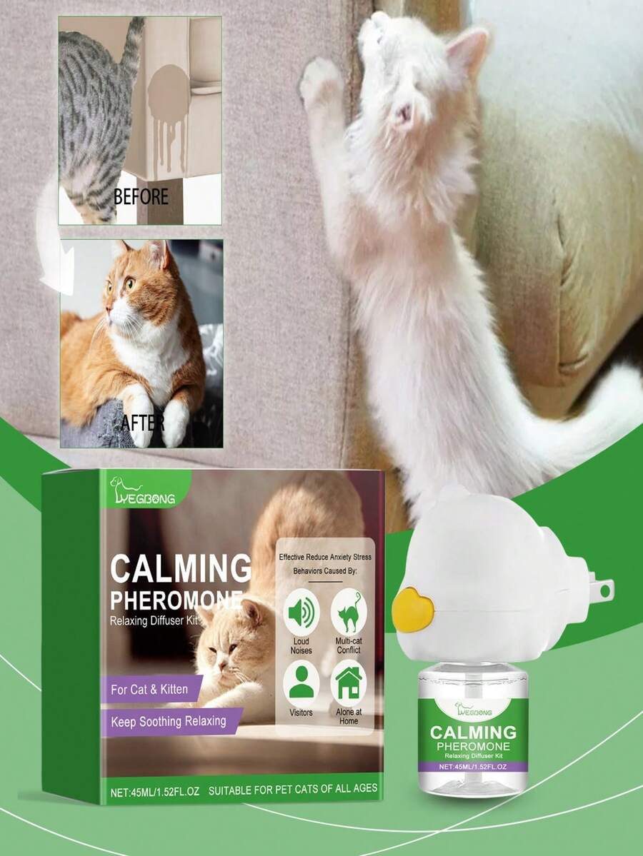 Cat Emotion Care Set, Pets Comfort Calm Anxiety Stress Relief Noise ... - Cat Anxiety Reduction Methods And Products