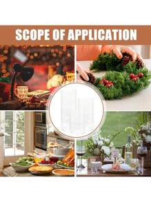 1Pc Bình hoa hình trụ Bình thủy tinh đựng nến Bình hoa để trang trí trung tâm Bình hoa trang trí Bình hoa trong suốt Đế nến nổi Hiện đại cho trang trí tiệc cưới tại nhà - Trong sáng - Xem 6