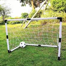 2-In-1 Soccer Goal & Basketball Hoop Toy, Detachable For Indoor And Outdoor Sports Play