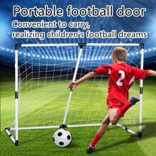 2-In-1 Soccer Goal & Basketball Hoop Toy, Detachable For Indoor And Outdoor Sports Play