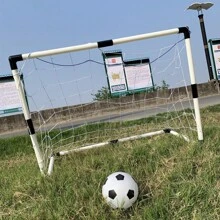 2-In-1 Soccer Goal & Basketball Hoop Toy, Detachable For Indoor And Outdoor Sports Play