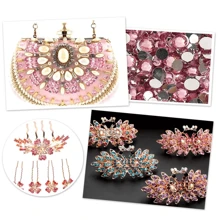 10000/5000 Pcs Bulk Pack 2-4mm Resin Non-Hotfix Rhinestone Loose Flat Bottom Plastic Crystal DIY Sparkly Strass Stones, Diamond Art Supplies