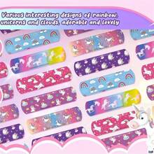 24/60 Pcs Cartoon Cute Bandages, Flexible Adhesive Tapes With 6 Designs For Emergency Kit Bag - Multicolor - View 1
