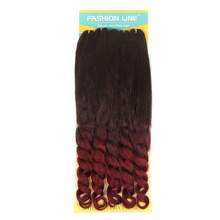 Goddess Style Braided Hair Extensions With Curly Ends Synthetic Hair Bohemian Braided Hair With Ombre Effect. Pre-Looped Braid Extensions For Women. - Màu Hồng Tươi - Xem 3